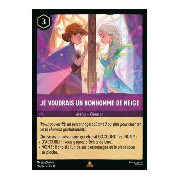 Item I Want to Build a Snowman - 61/204 - WIN - Frostbite - Rare - French