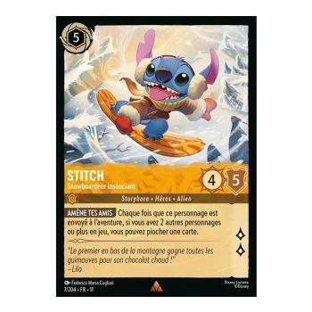 Item Stitch, Carefree Snowboarder - 7/204 - WIN - Frostbite - Shiny - Premium - French