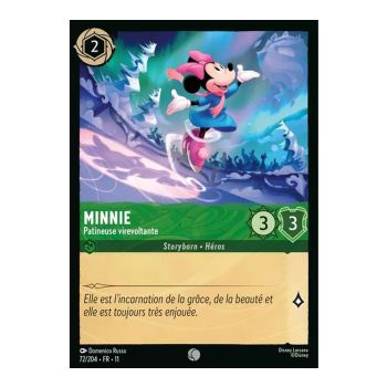 Item Minnie, the Twirling Skater - 72/204 - WIN - Frosty Spell - Shiny - Premium - French