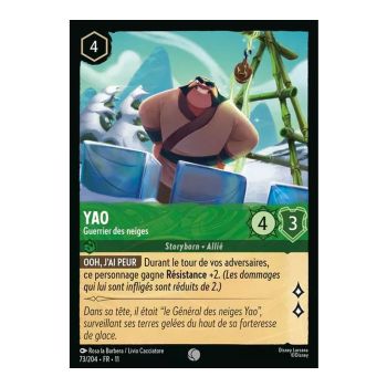 Item Yao, Snow Warrior - 73/204 - WIN - Frost Spell - Common - French