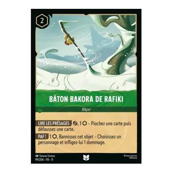 Rafiki's Bakora Staff - 99/204 - WIN - Frost Spell - Uncommon - French