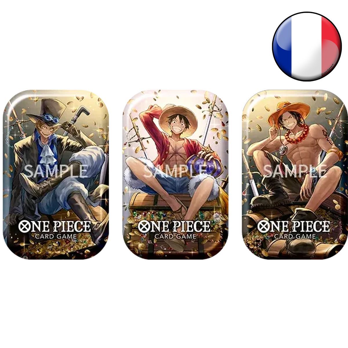 Tin Pack Set 02 - Luffy/Ace/Sabo - One Piece CG - FR *Random Model*
