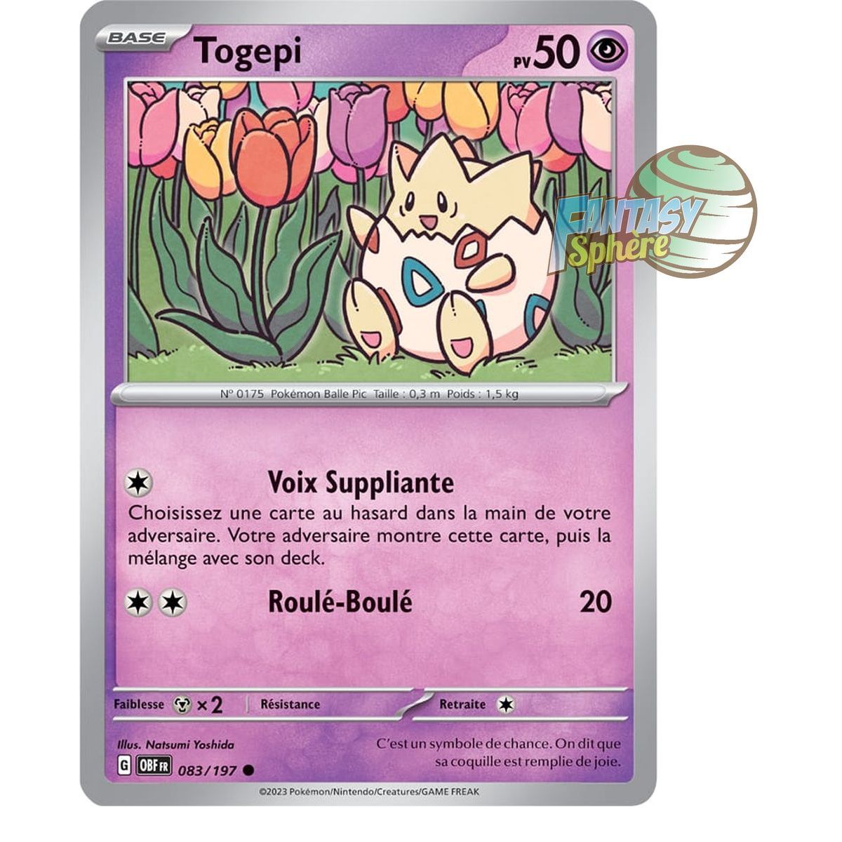 Togepi - Reverse 83/197 - Scarlet and Violet Obsidian Flames