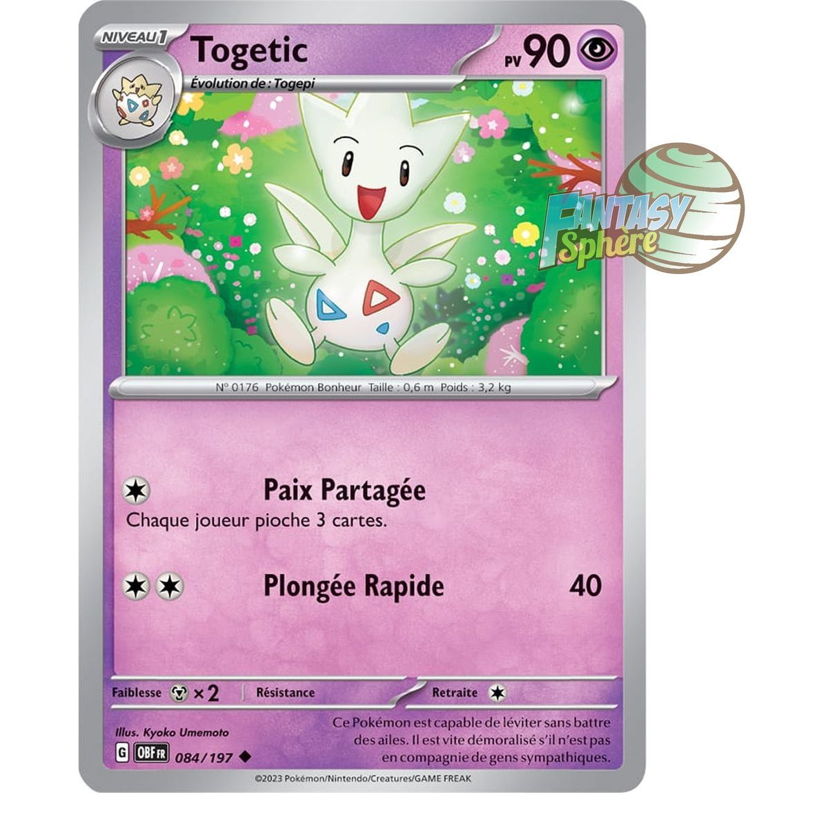 Togetic - Reverse 84/197 - Scarlet and Violet Obsidian Flames