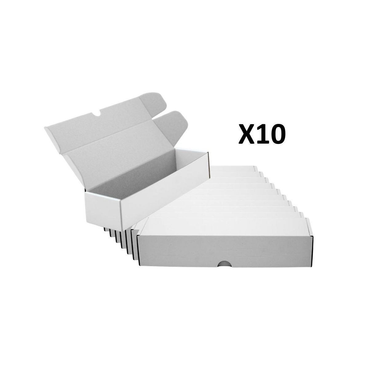 Item Treasurewise - Set of 10 Foldable Storage Boxes for 1000 Cards