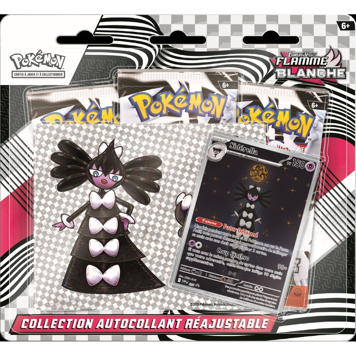 Item Tri-Pack - 3 Boosters - Sticker Collection: Siderella - Scarlet and Purple: White Flame - [SV10.5 - EV10.5] - Pokémon - FR