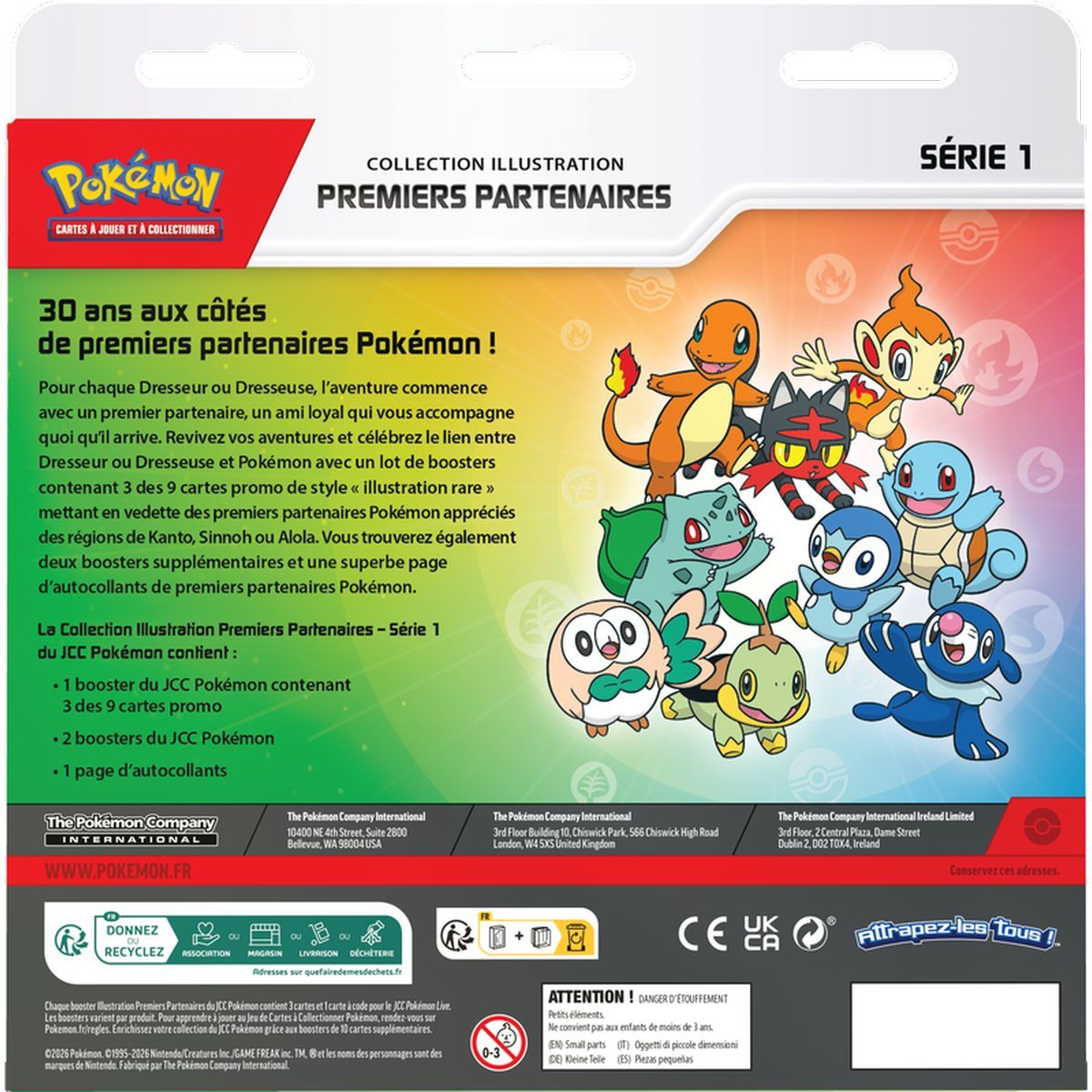 Tri-Pack - 3 Boosters - First Partners Illustration Collection - Series 1 - Pokémon - FR