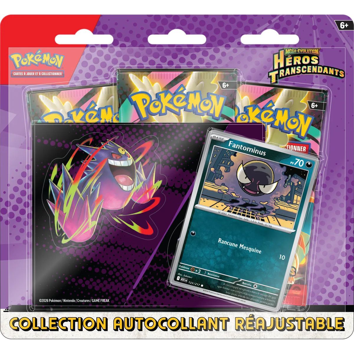Tri-Pack - 3 Boosters - Gastly/Charmander - Mega Evolution - Transcendent Heroes [ME02.5][ASC] - Pokémon - FR (Random Model)