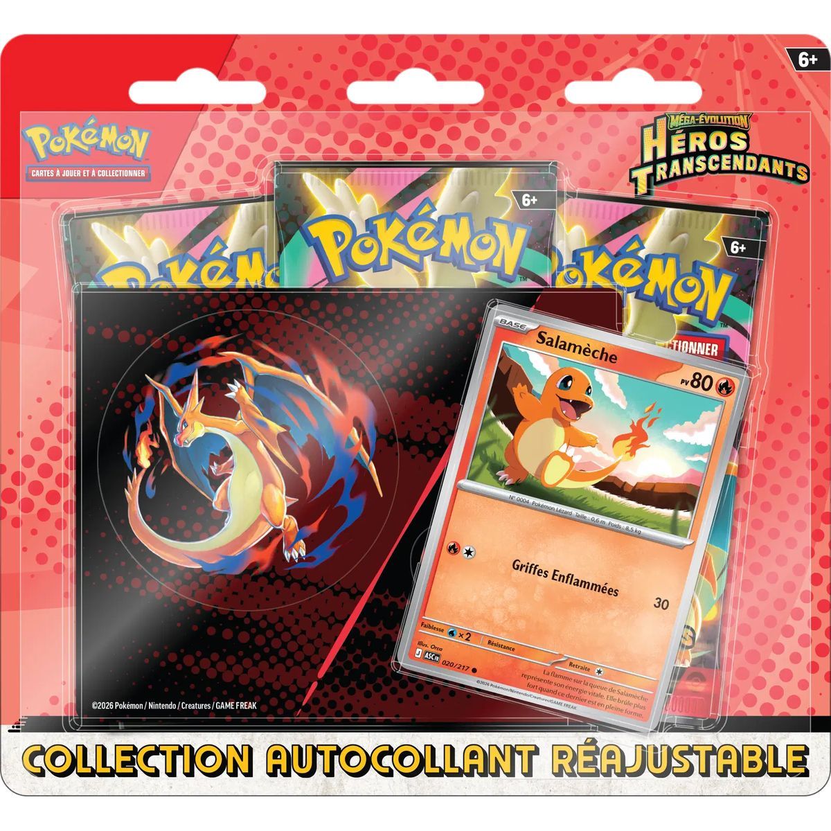 Tri-Pack - 3 Boosters - Gastly/Charmander - Mega Evolution - Transcendent Heroes [ME02.5][ASC] - Pokémon - FR (Random Model)