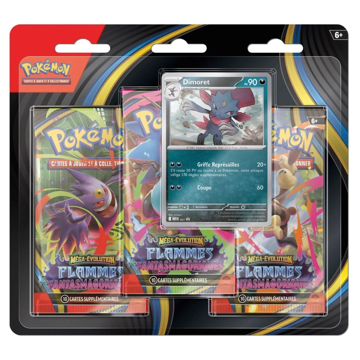 Tri-Pack - 3 Boosters - Farfuret/Dimoret - Mega Evolution: Phantasmal Flames - [ME02 - PFL] - Pokémon - FR (Random Model)