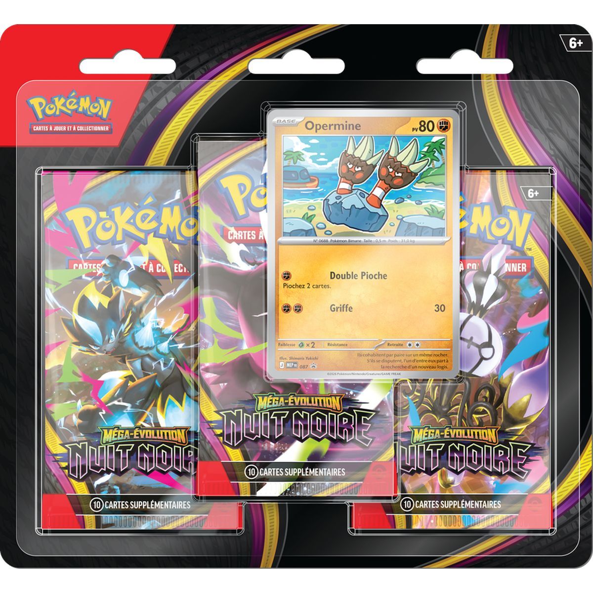 Tri-Pack - 3 Boosters - Opermine - Mega Evolution: Darkest Hour [ME05][PBL] - Pokémon - FR