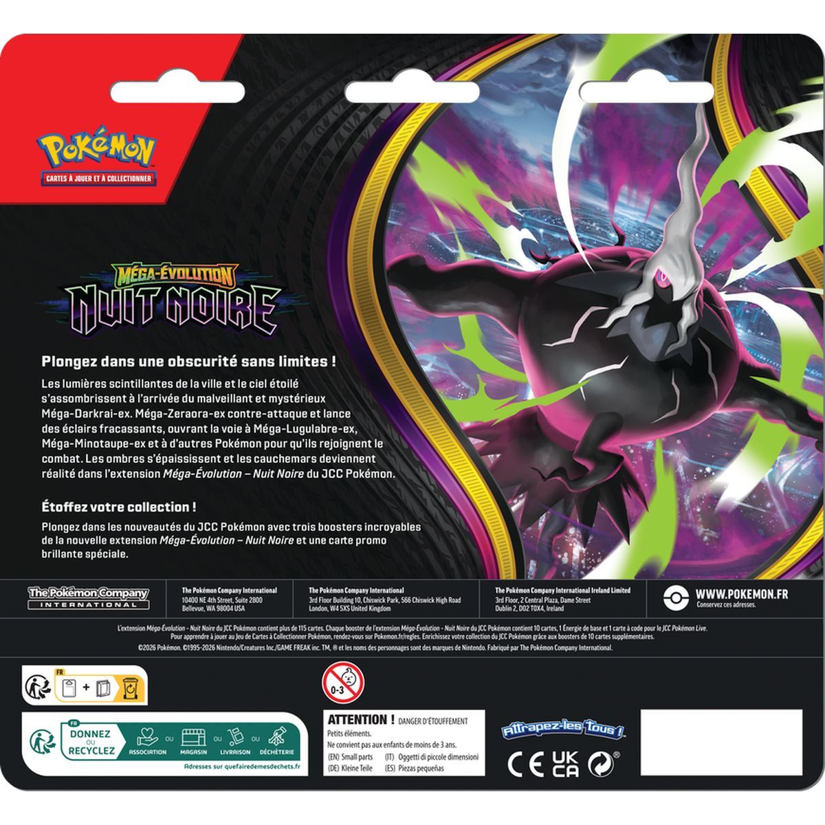 Tri-Pack - 3 Boosters - Opermine - Mega Evolution: Darkest Hour [ME05][PBL] - Pokémon - FR