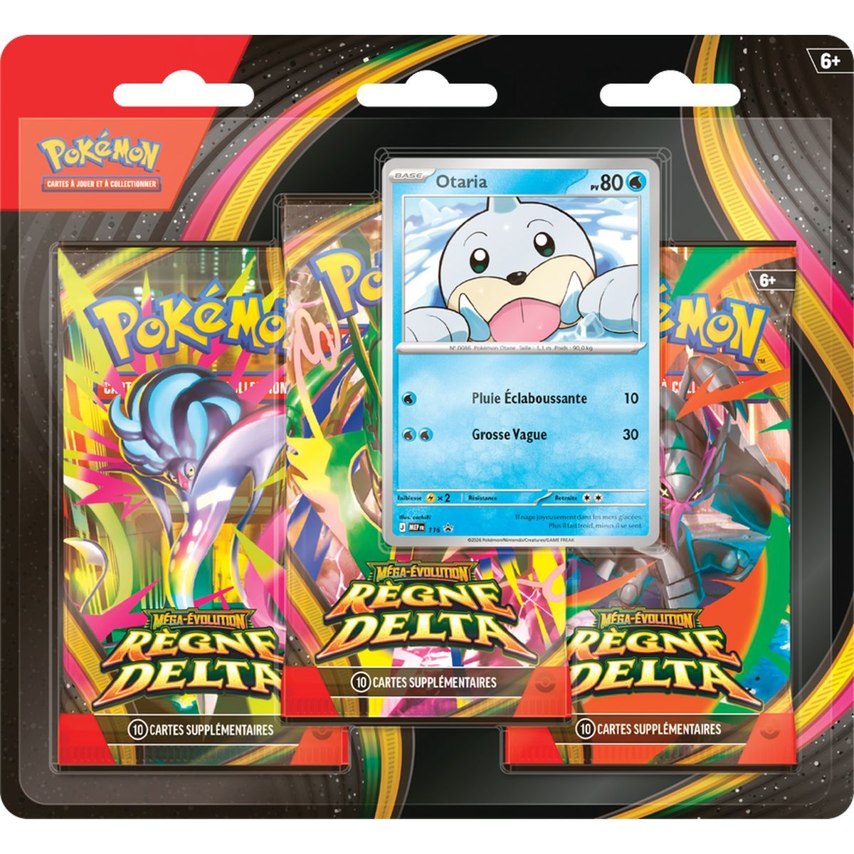 Tri-Pack - 3 Boosters - Otaria - Mega-Evolution: Delta Kingdom [ME06][DLR] - Pokémon - FR