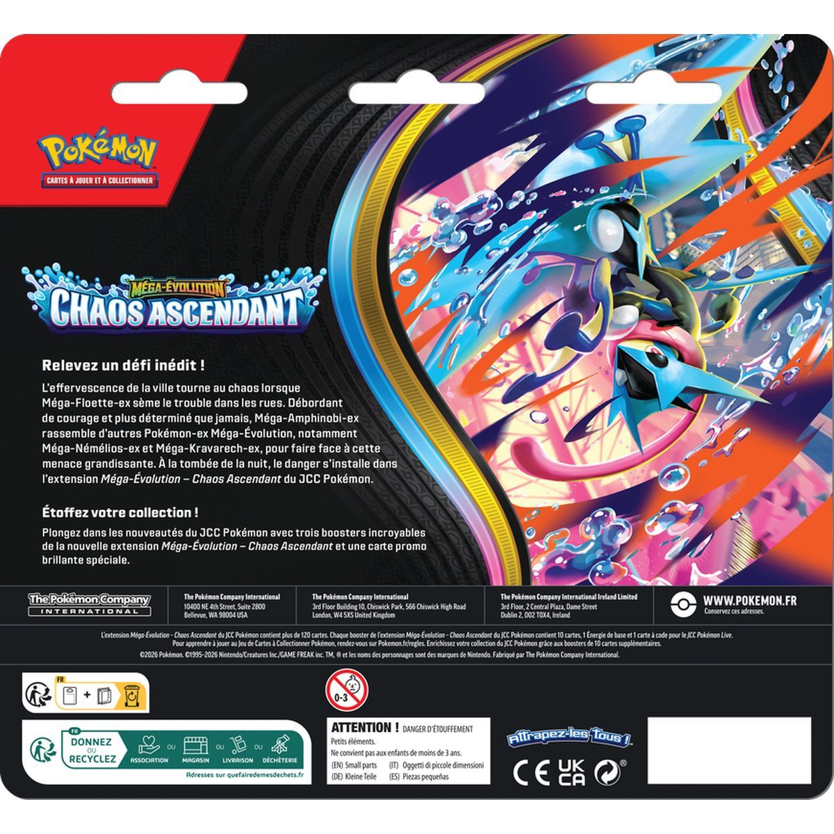 Tri-Pack - 3 Boosters - Charmeleon - Mega Evolution: Chaos Rising [ME04][CRI] - Pokémon - FR