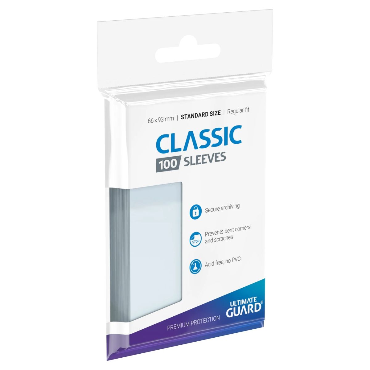Item Ultimate Guard - Card Sleeves - Precise-Fit Standard Size Transparent (100)