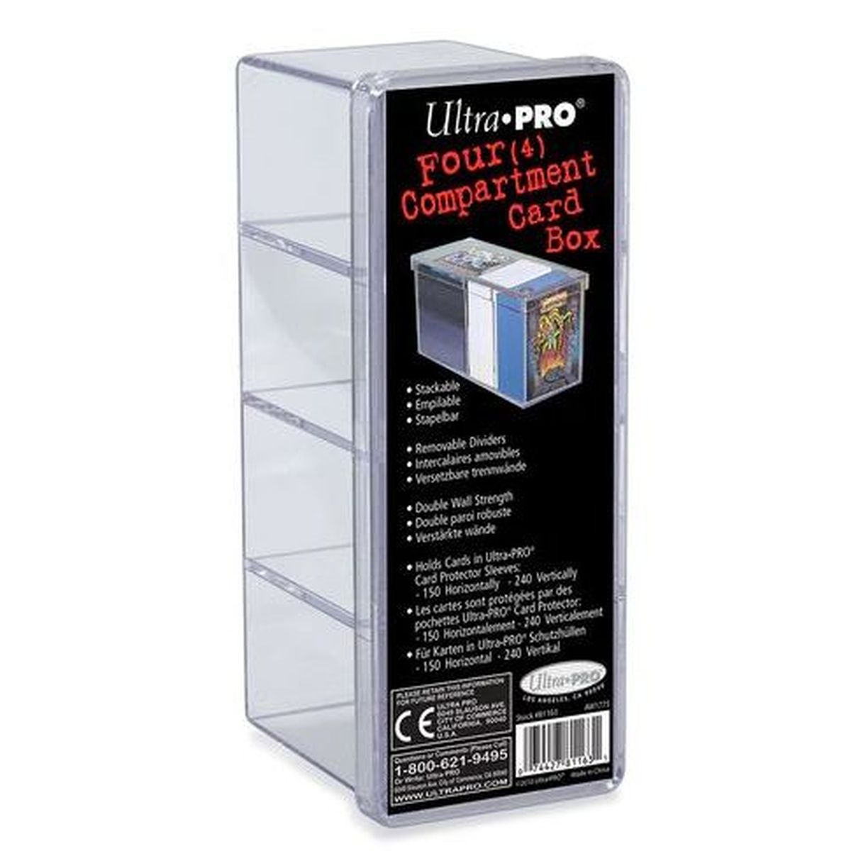 Item Ultra Pro - Box with 4 Compartments - Transparent