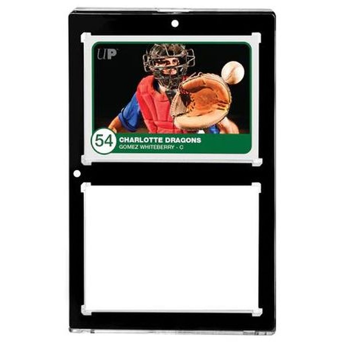 Ultra Pro - One Touch Rigid Card Sleeve - Black Frame - 2 Cards