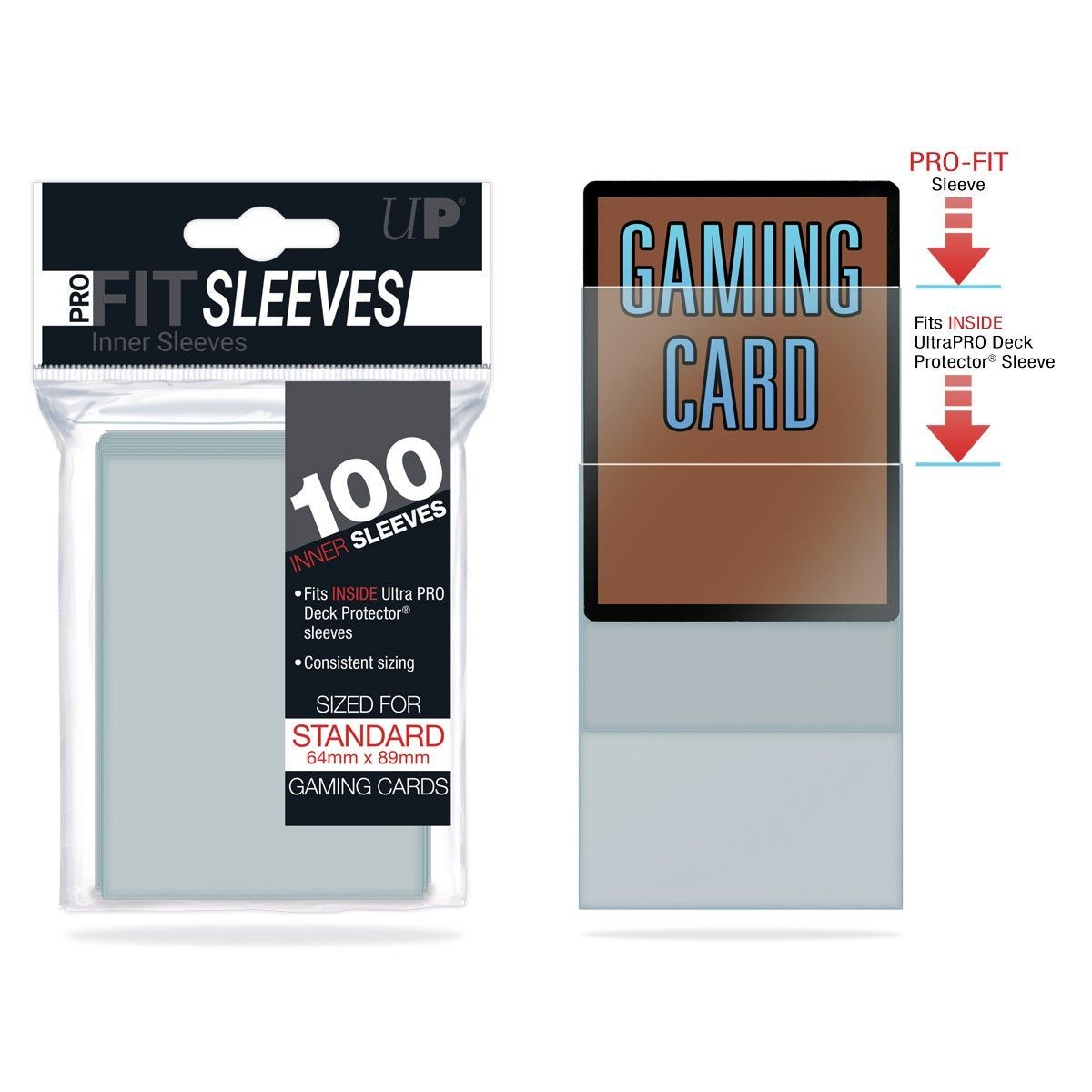 Ultra Pro - Pack - Pro-Fit Card Sleeves - Standard Size - (1000)