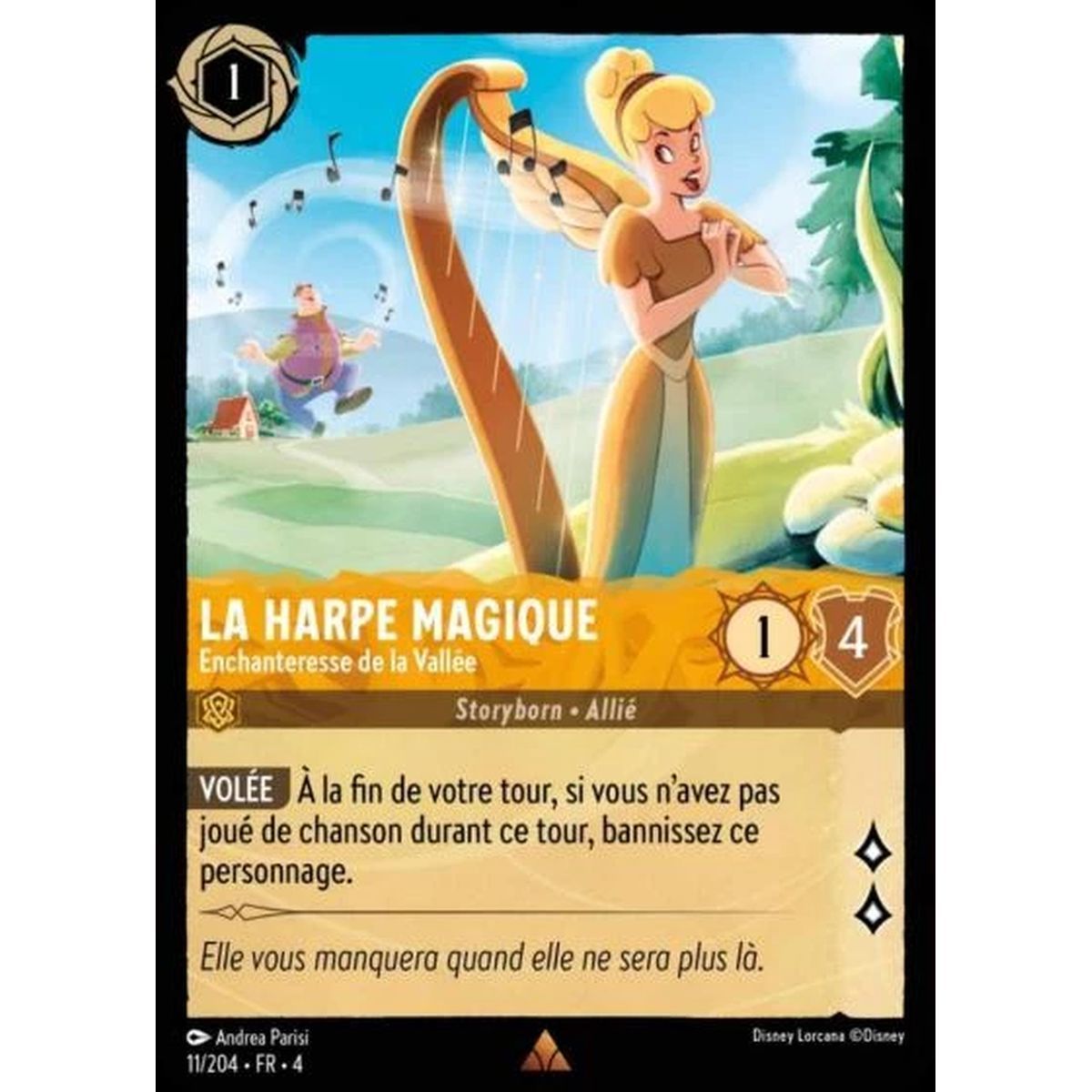 The Magic Harp, Enchantress of the Valley - 11/204 - URR - The Return of Ursula - Rare - French