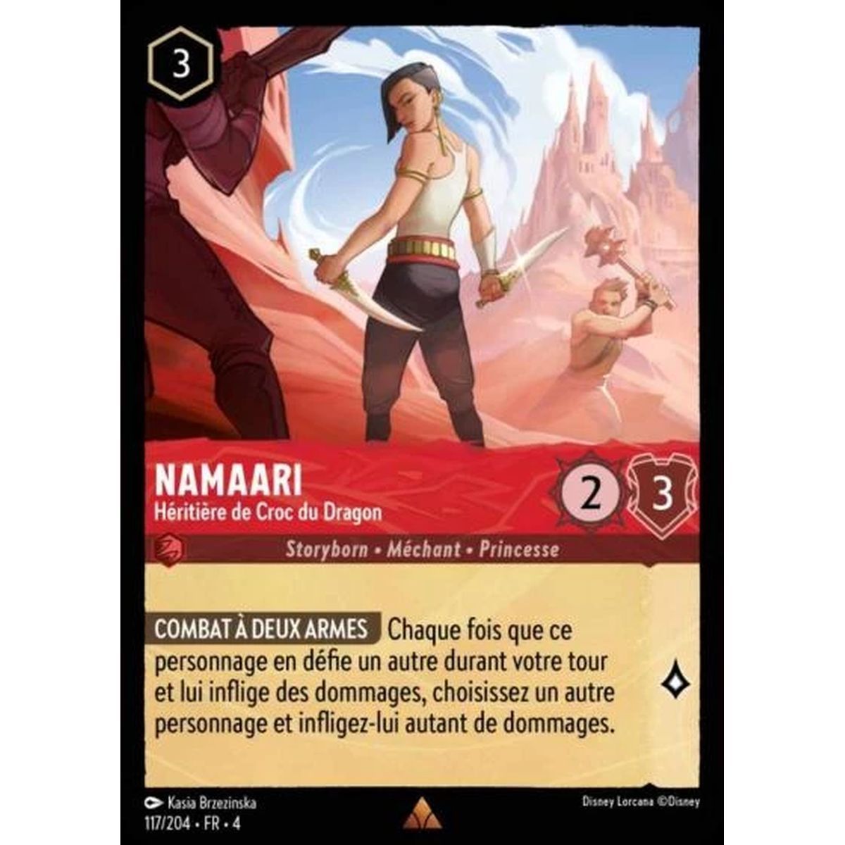 Namaari, Heiress of Dragonfang - 117/204 - URR - The Return of Ursula - Rare - French