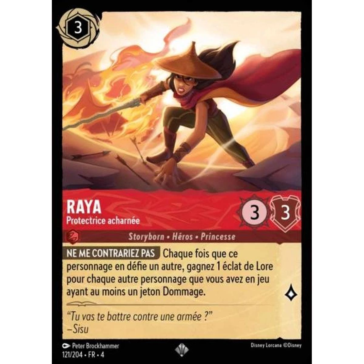 Raya, Fierce Protector - 121/204 - URR - The Return of Ursula - Brilliant - Premium - French