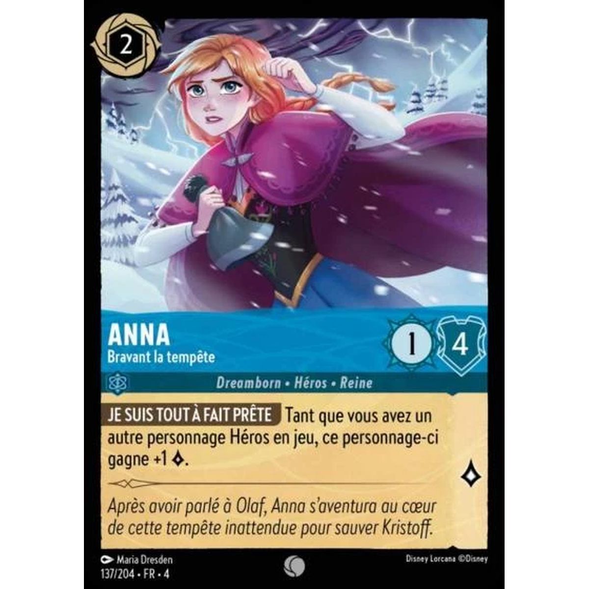 Item Anna, Braving the Storm - 137/204 - URR - The Return of Ursula - Commune - French