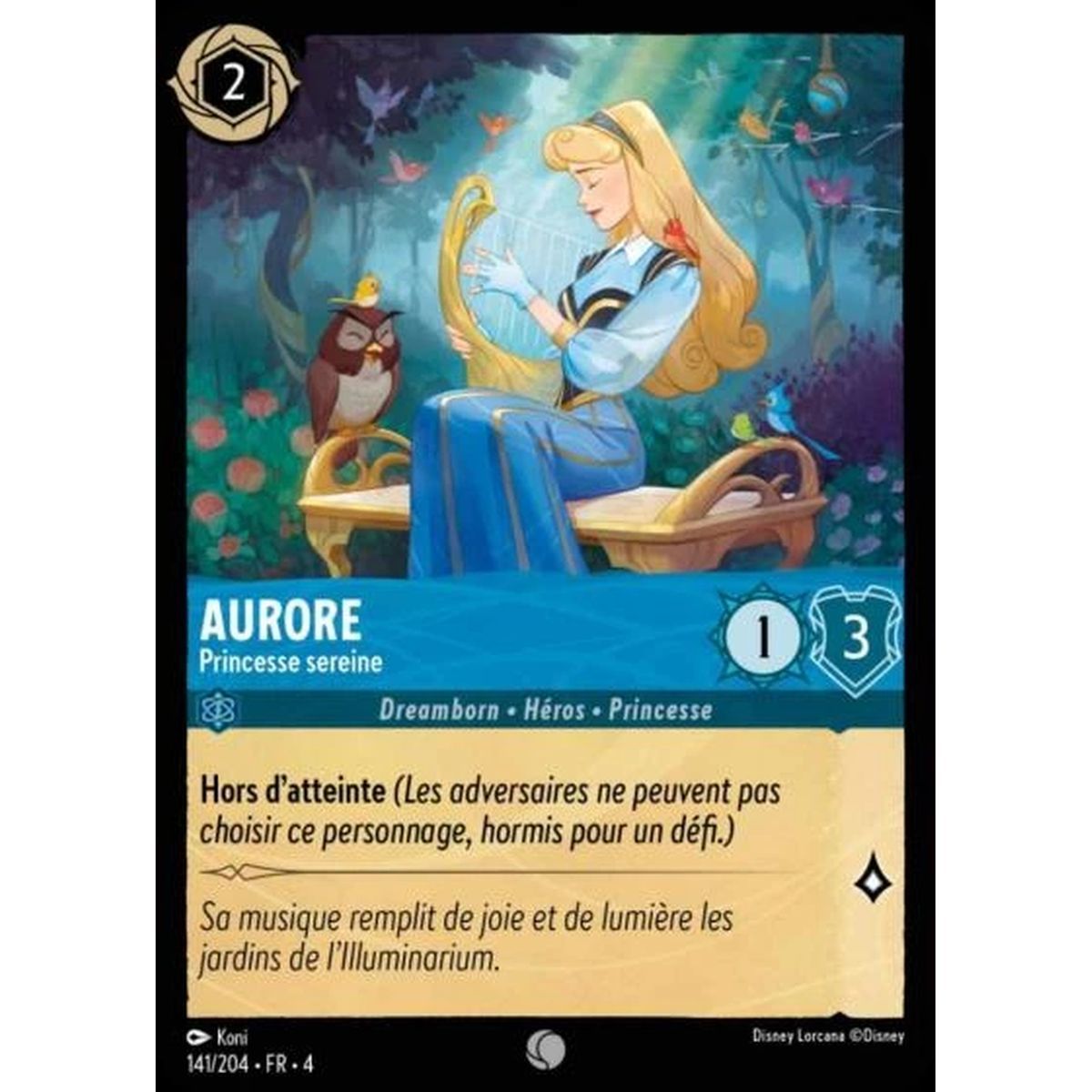 Item Aurora, Serene Princess - 141/204 - URR - The Return of Ursula - Commune - French