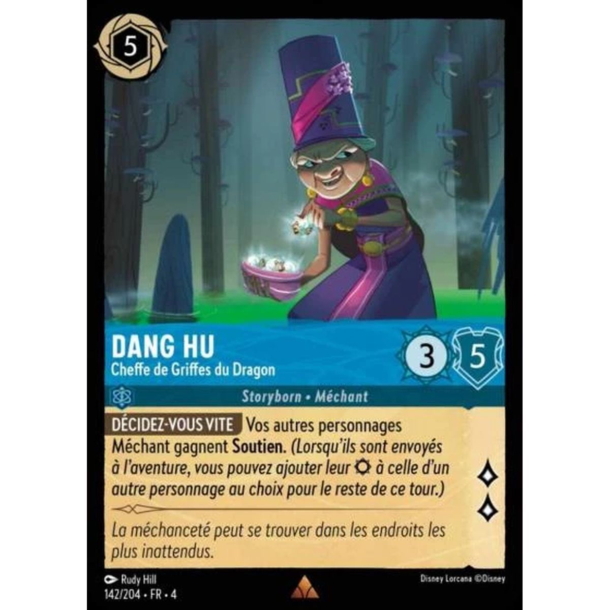 Dang Hu, Head of Dragon Claws - 142/204 - URR - The Return of Ursula - Brilliant - Premium - French