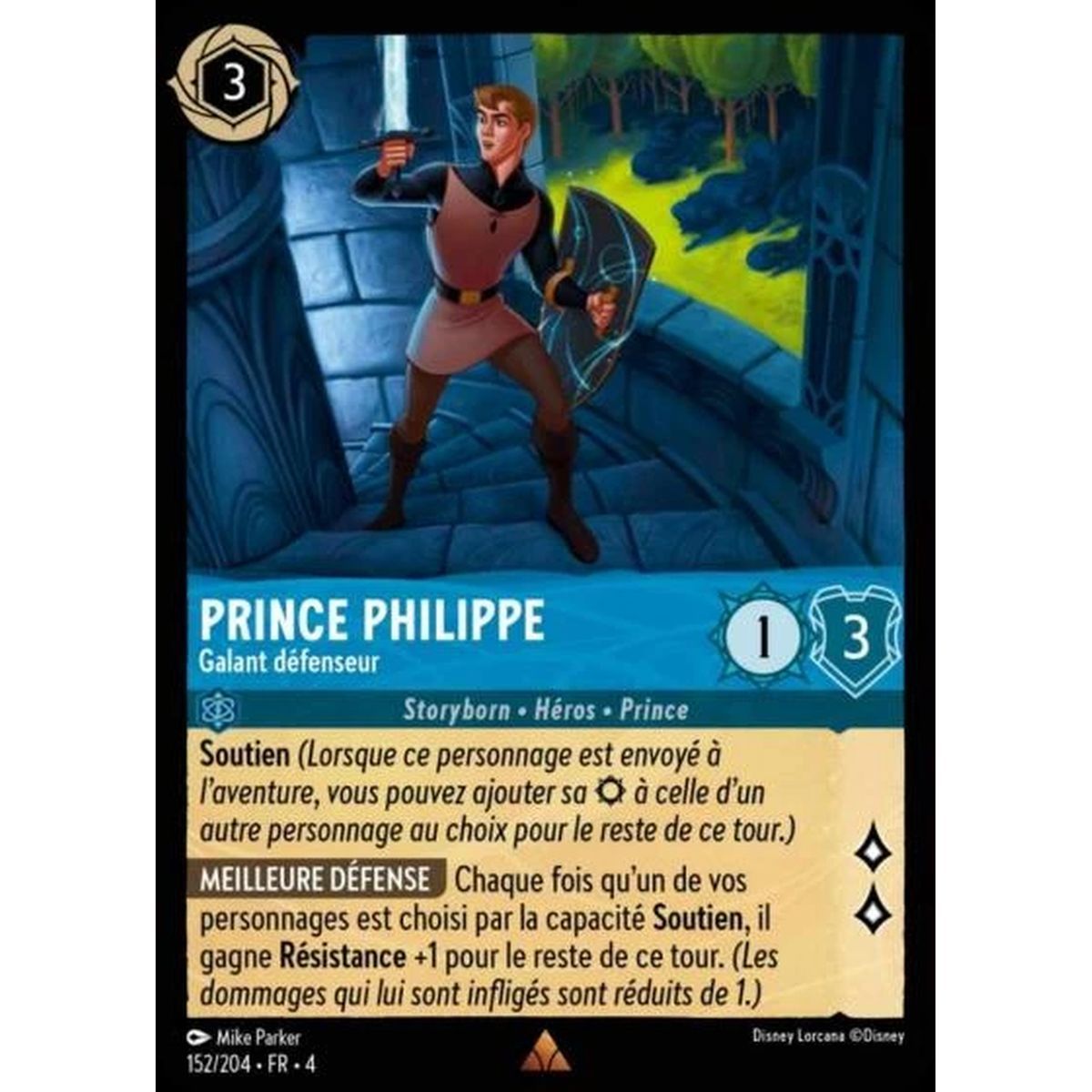 Prince Philippe, Gallant defender - 152/204 - URR - The Return of Ursula - Brilliant - Premium - French