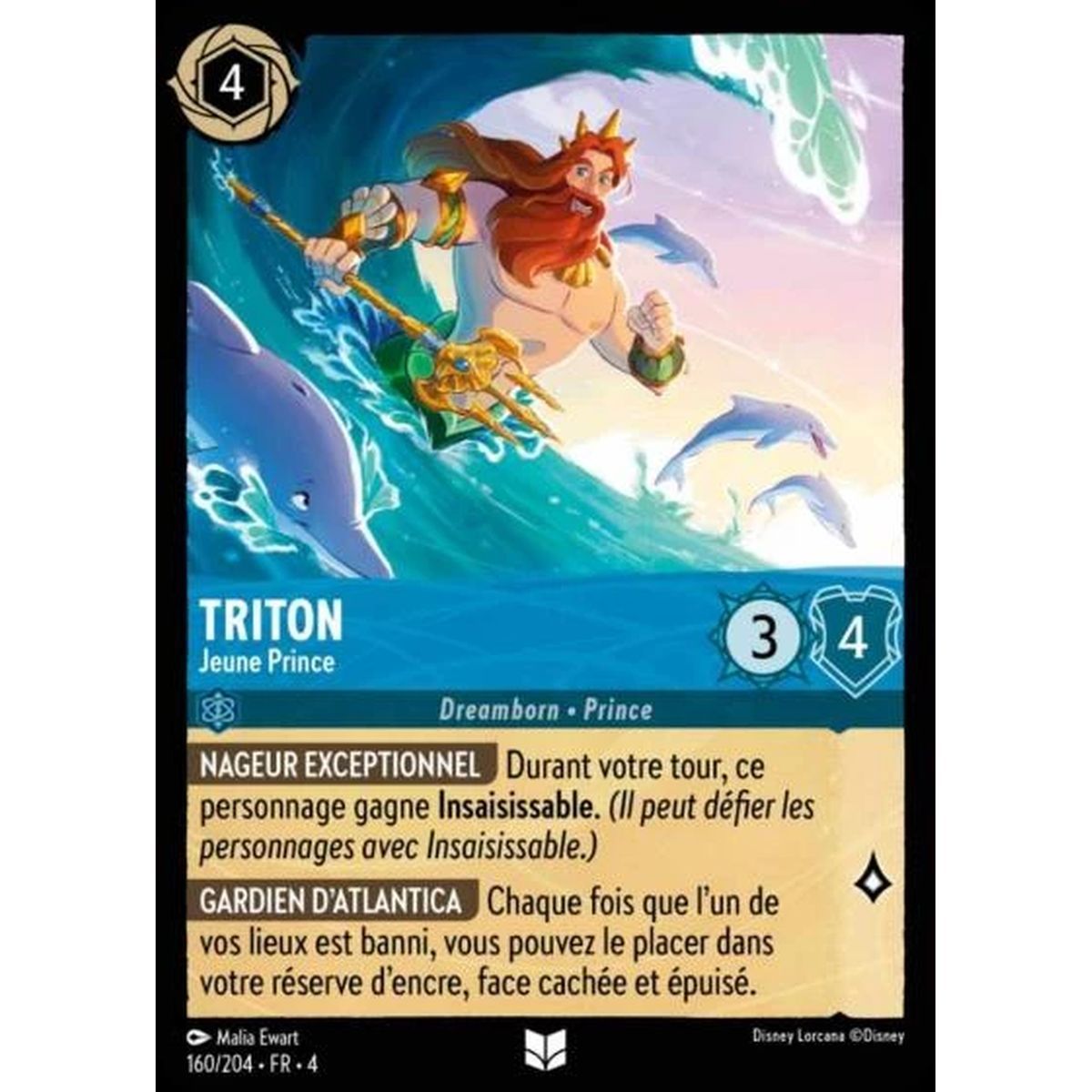 Triton, Young Prince - 160/204 - URR - The Return of Ursula - Brilliant - Premium - French