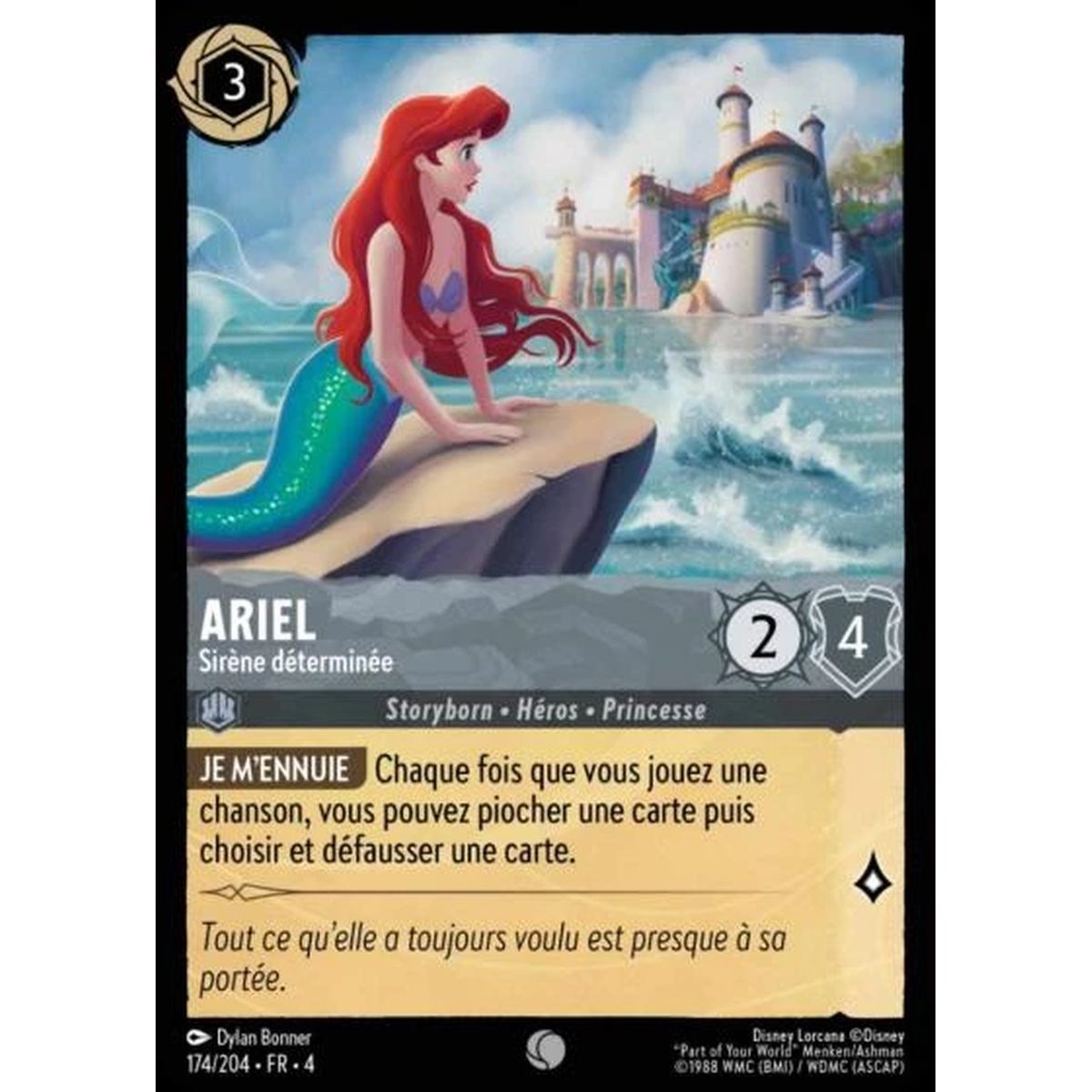 Ariel, Determined Mermaid - 174/204 - URR - The Return of Ursula - Commune - French