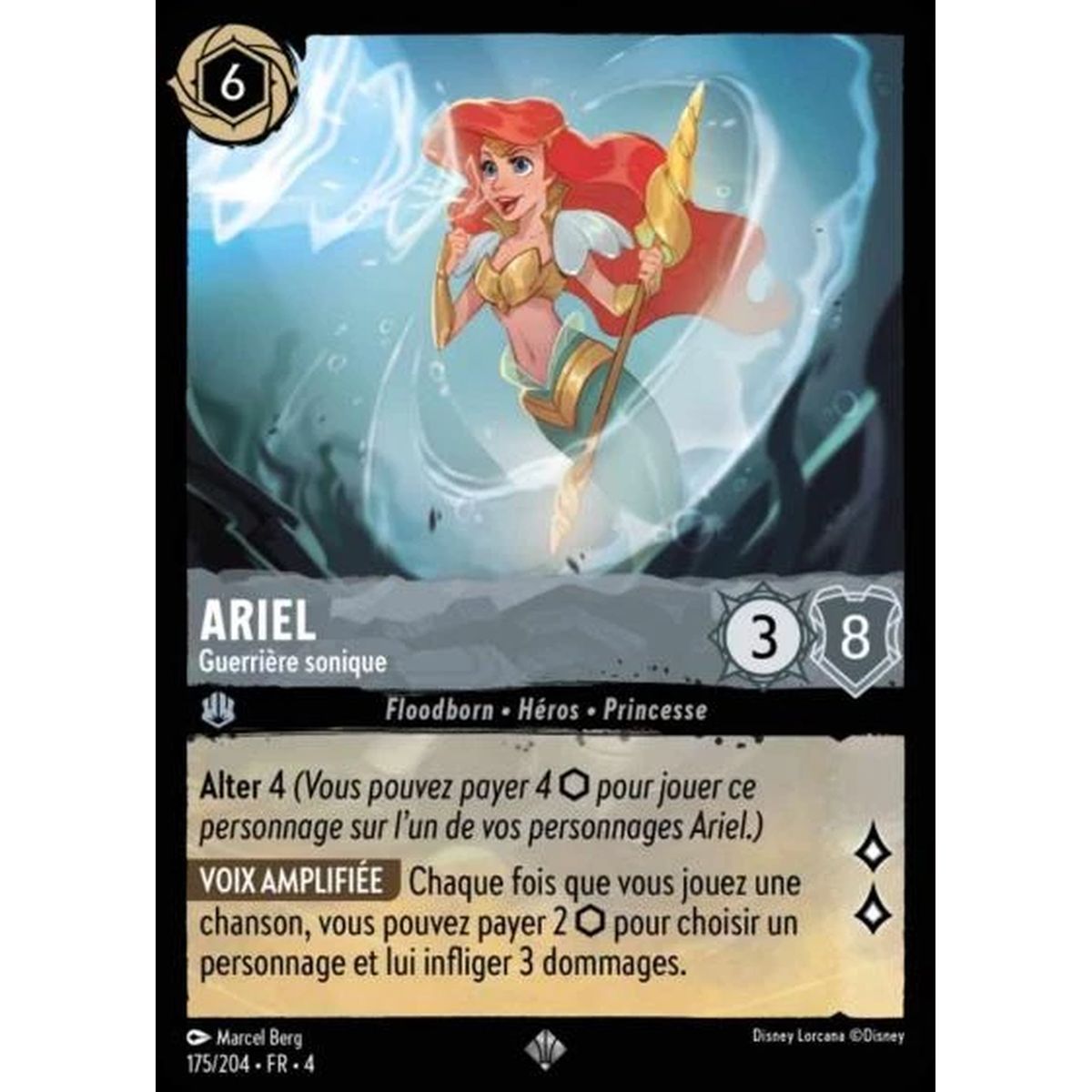 Ariel, Sonic Warrior - 175/204 - URR - The Return of Ursula - Super Rare - French