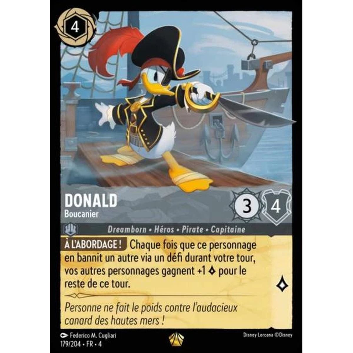 Donald, Buccaneer - 179/204 - URR - The Return of Ursula - Legendary - French