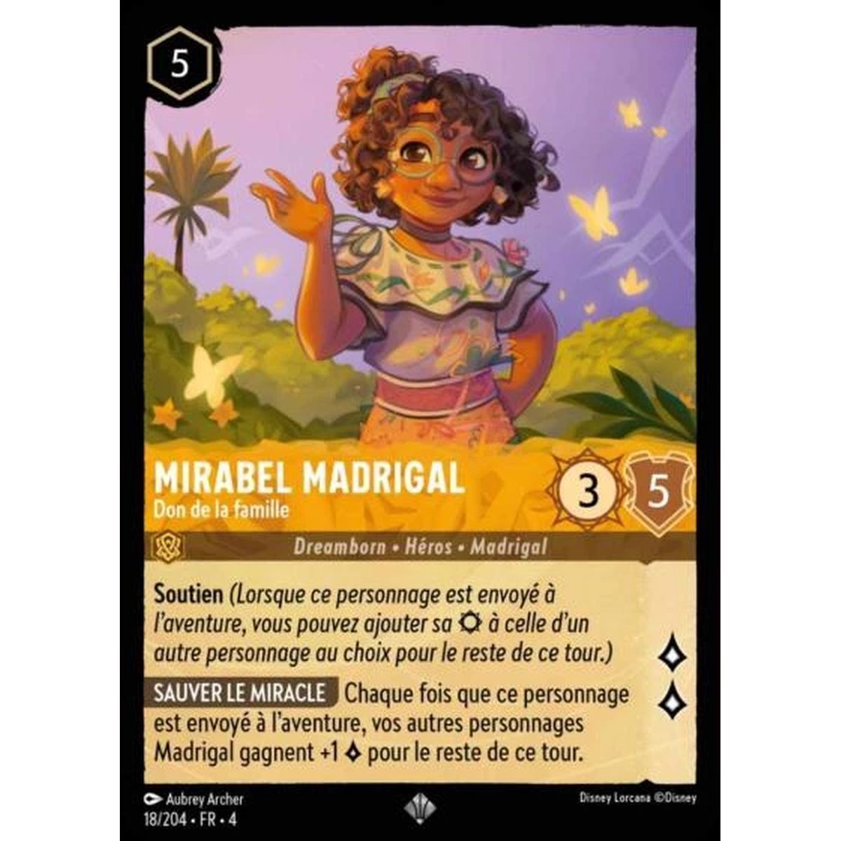 Mirabel Madrigal, Gift of the family - 18/204 - URR - The Return of Ursula - Super Rare - French