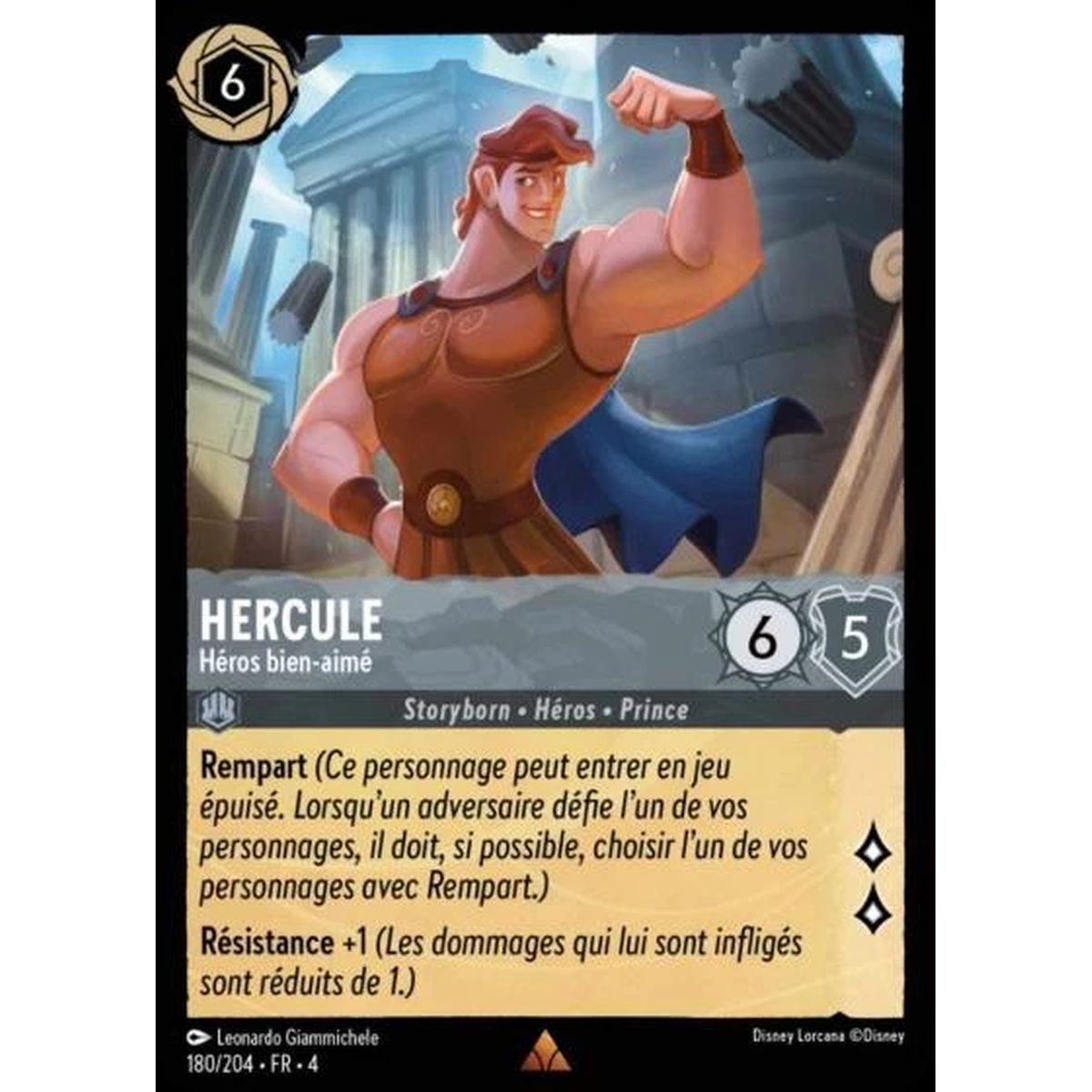 Hercules, Beloved Hero - 180/204 - URR - The Return of Ursula - Brilliant - Premium - French