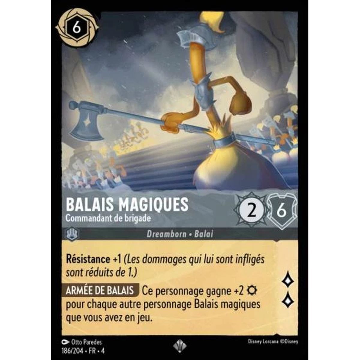 Magic brooms, Brigade Commander - 186/204 - URR - The Return of Ursula - Brilliant - Premium - French