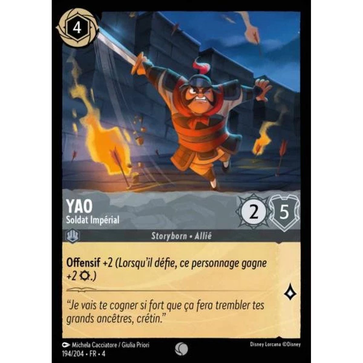 Yao, Imperial Soldier - 194/204 - URR - The Return of Ursula - Brilliant - Premium - French