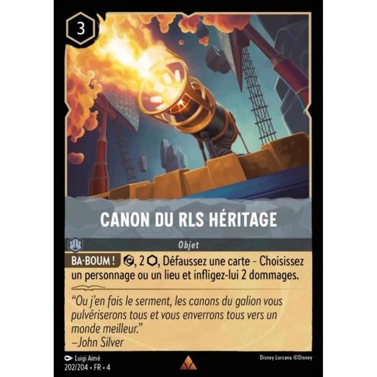 Cannon of the RLS Héritage - 202/204 - URR - The Return of Ursula - Rare - French