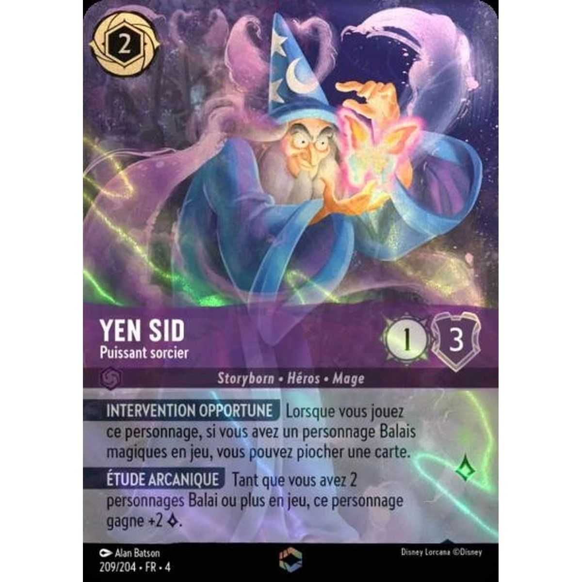 Yen Sid, Powerful Sorcerer - 209/204 - URR - The Return of Ursula - Enchanted - French