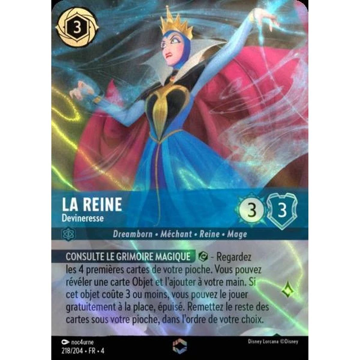 Item The Queen, Soothsayer - 218/204 - URR - The Return of Ursula - Enchanted - French