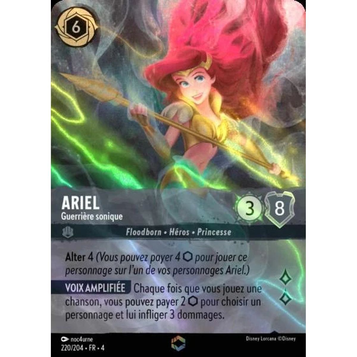 Ariel, Sonic Warrior - 220/204 - URR - The Return of Ursula - Enchanted - French