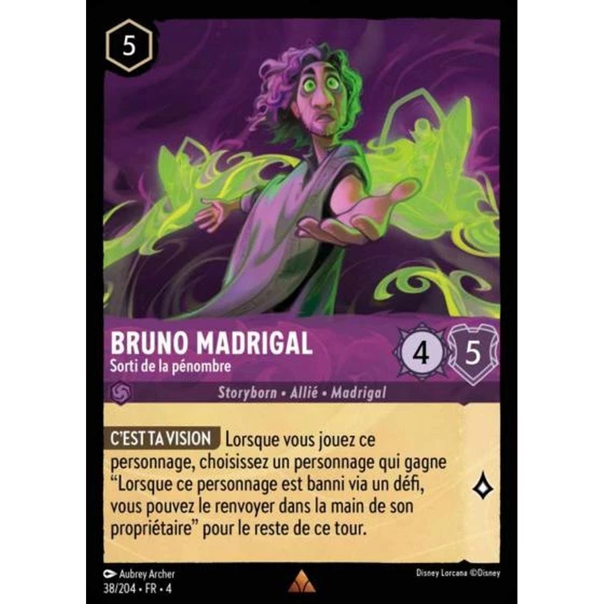 Bruno Madrigal, Out of the darkness - 38/204 - URR - The Return of Ursula - Rare - French