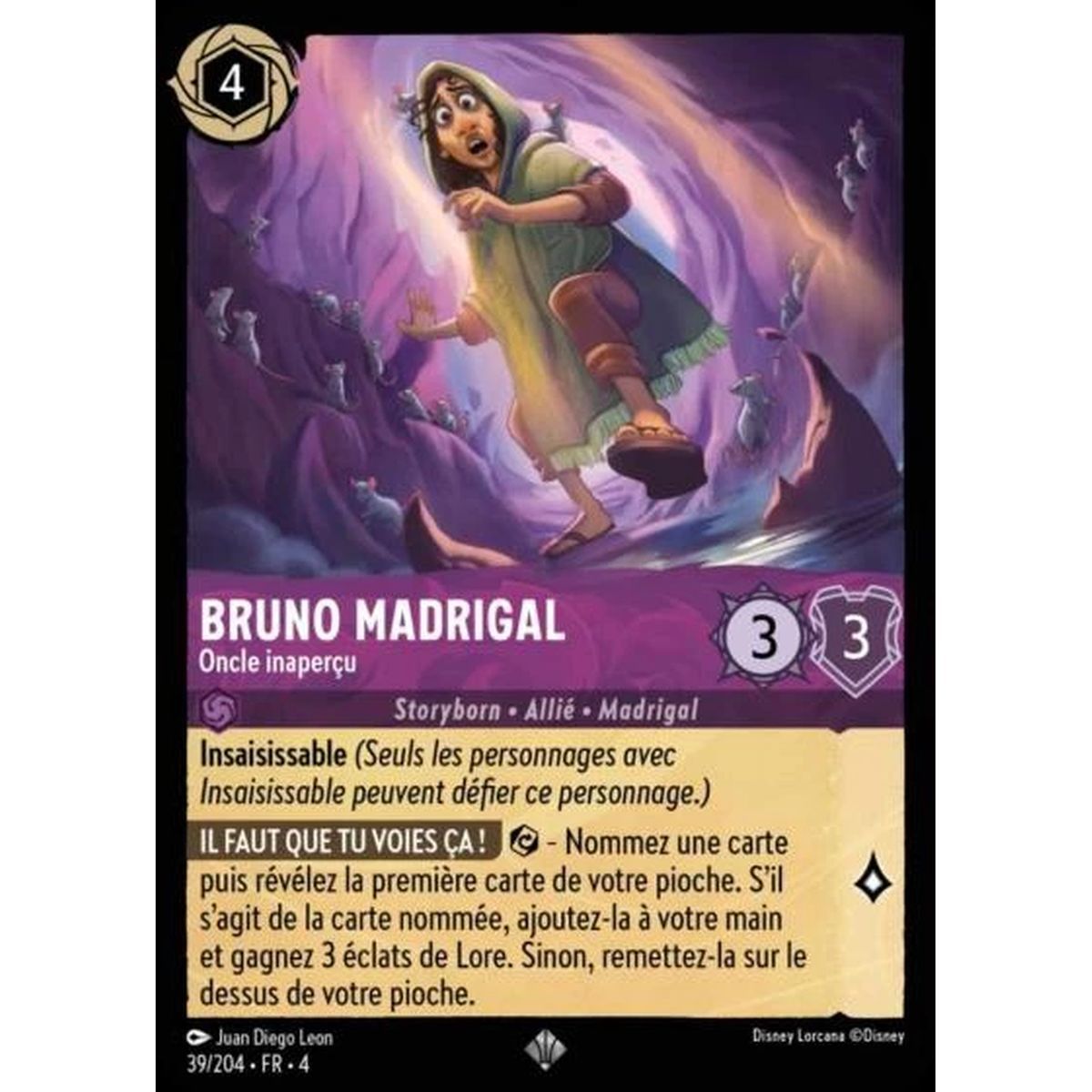 Bruno Madrigal, Unnoticed Uncle - 39/204 - URR - The Return of Ursula - Super Rare - French