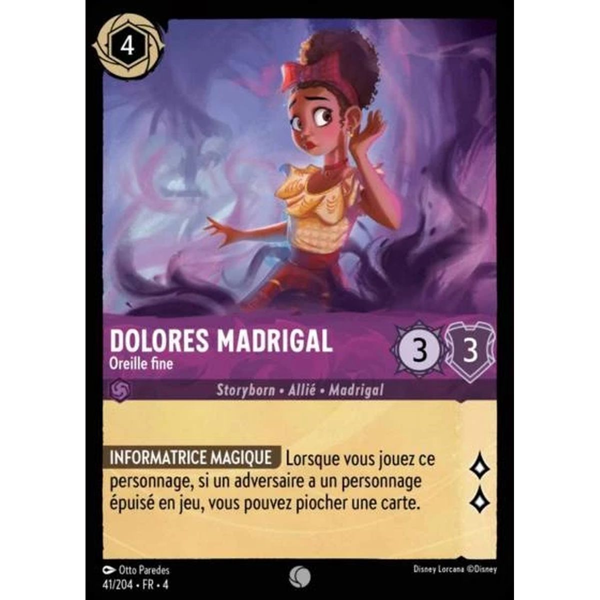 Item Dolores Madrigal, Fine ear - 41/204 - URR - The Return of Ursula - Commune - French