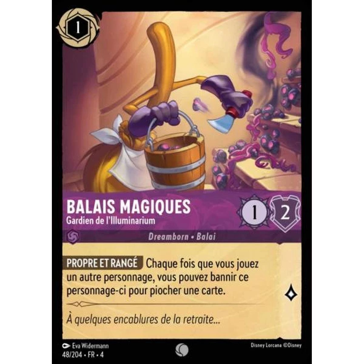 Magic brooms, Guardian of the Illuminarium - 48/204 - URR - The Return of Ursula - Commune - French