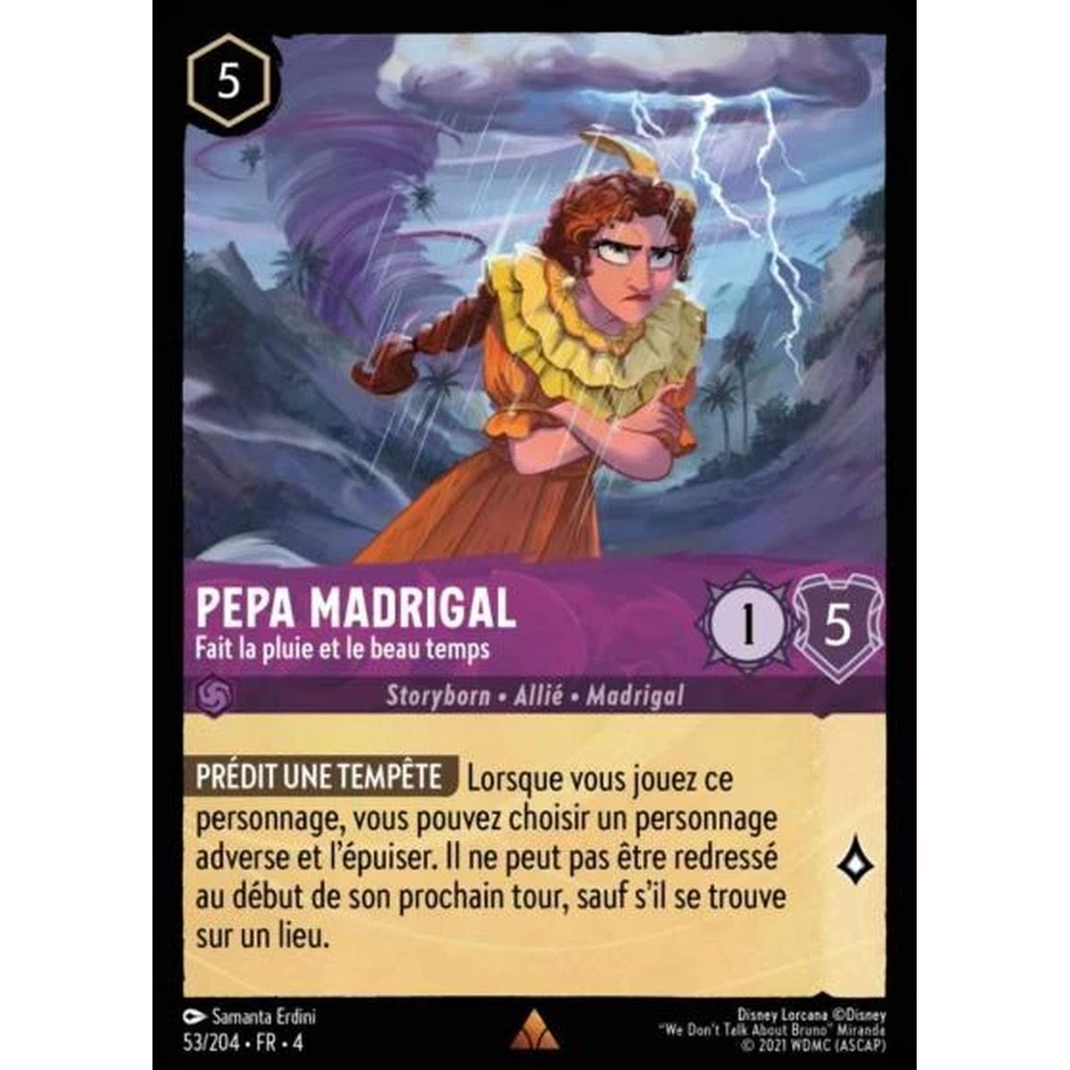 Pepa Madrigal, Makes Rain or Shine - 53/204 - URR - The Return of Ursula - Rare - French