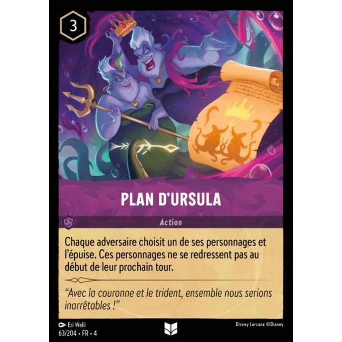 Ursula's Plan - 63/204 - URR - The Return of Ursula - Uncommon - French