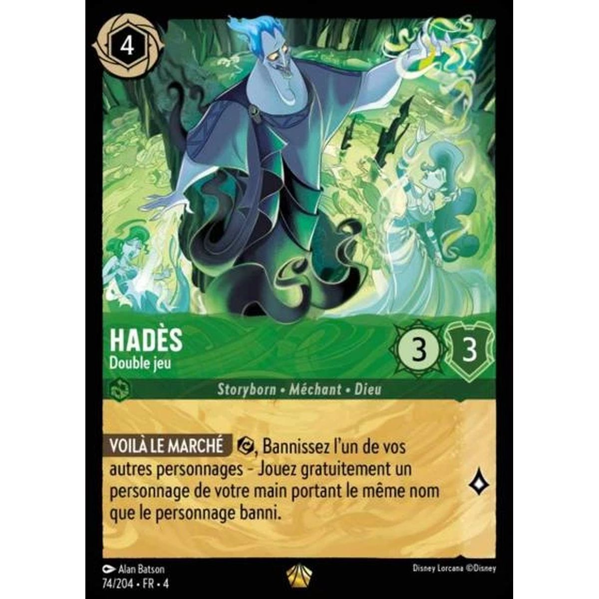 Item Hades, Double Game - 74/204 - URR - The Return of Ursula - Brilliant - Premium - French