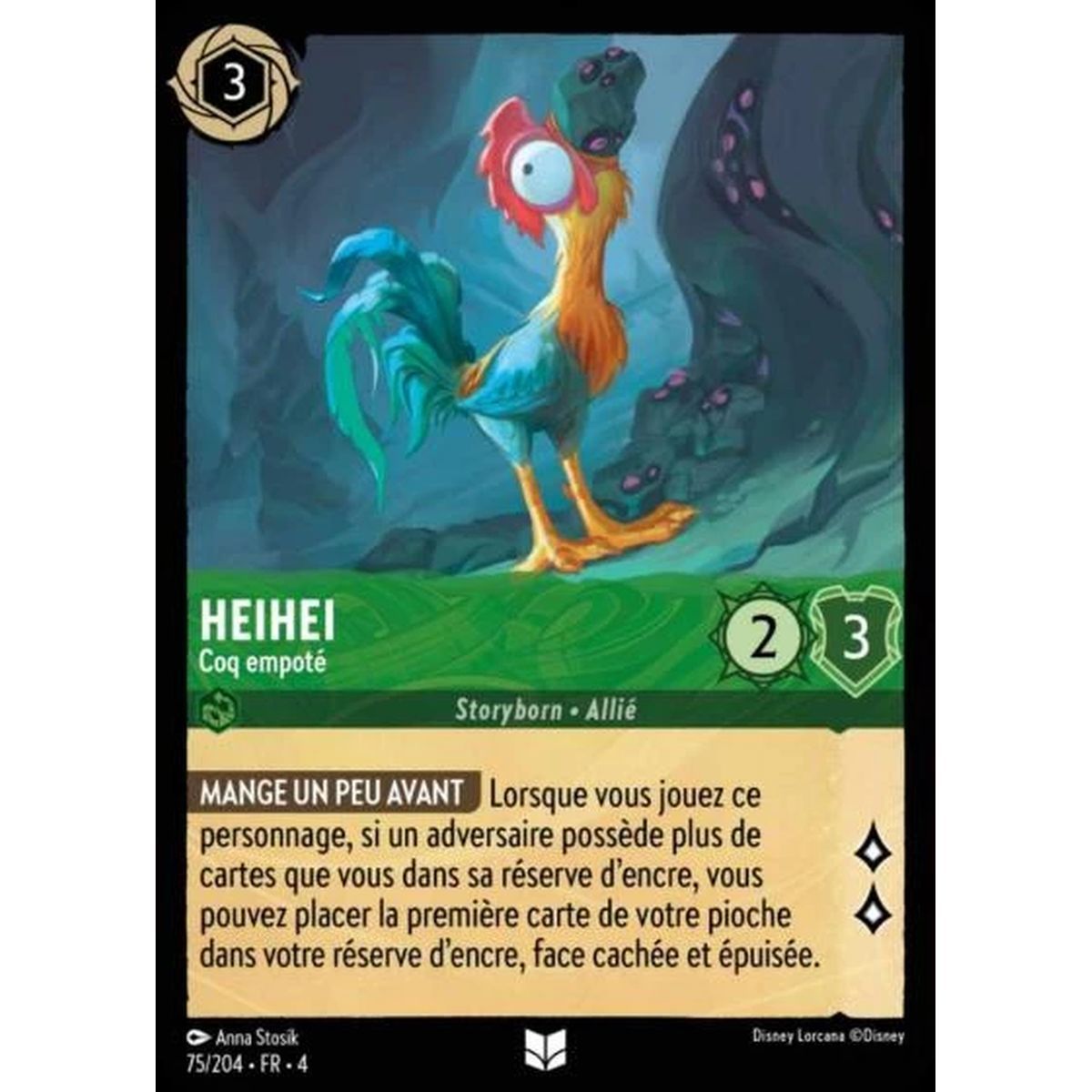 Item Heihei, Stumpy Rooster - 75/204 - URR - The Return of Ursula - Uncommon - French