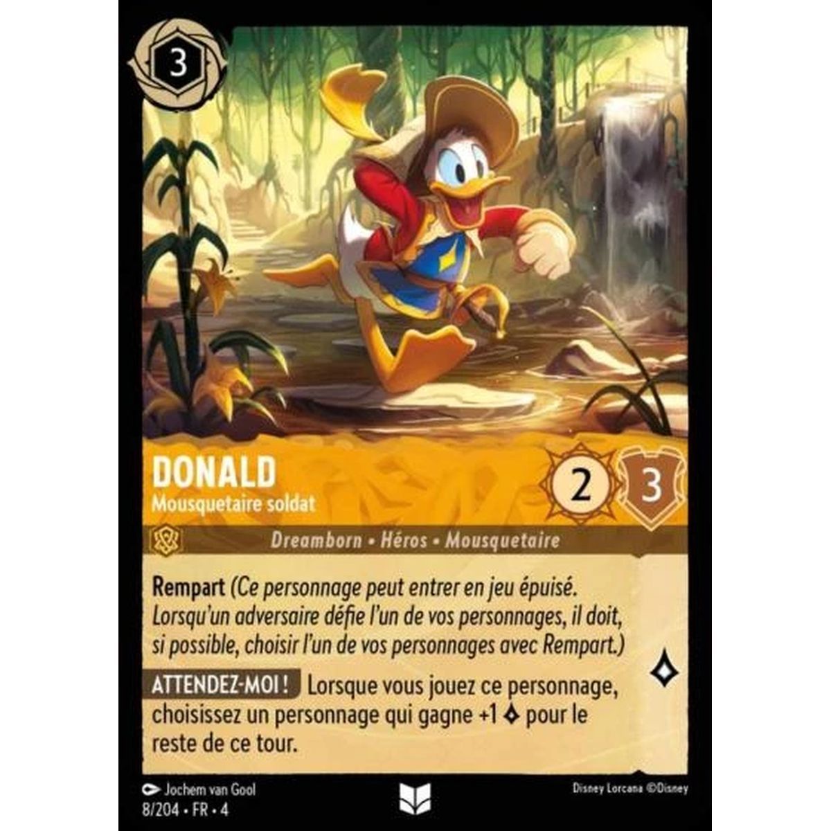 Donald, Soldier Musketeer - 8/204 - URR - The Return of Ursula - Uncommon - French